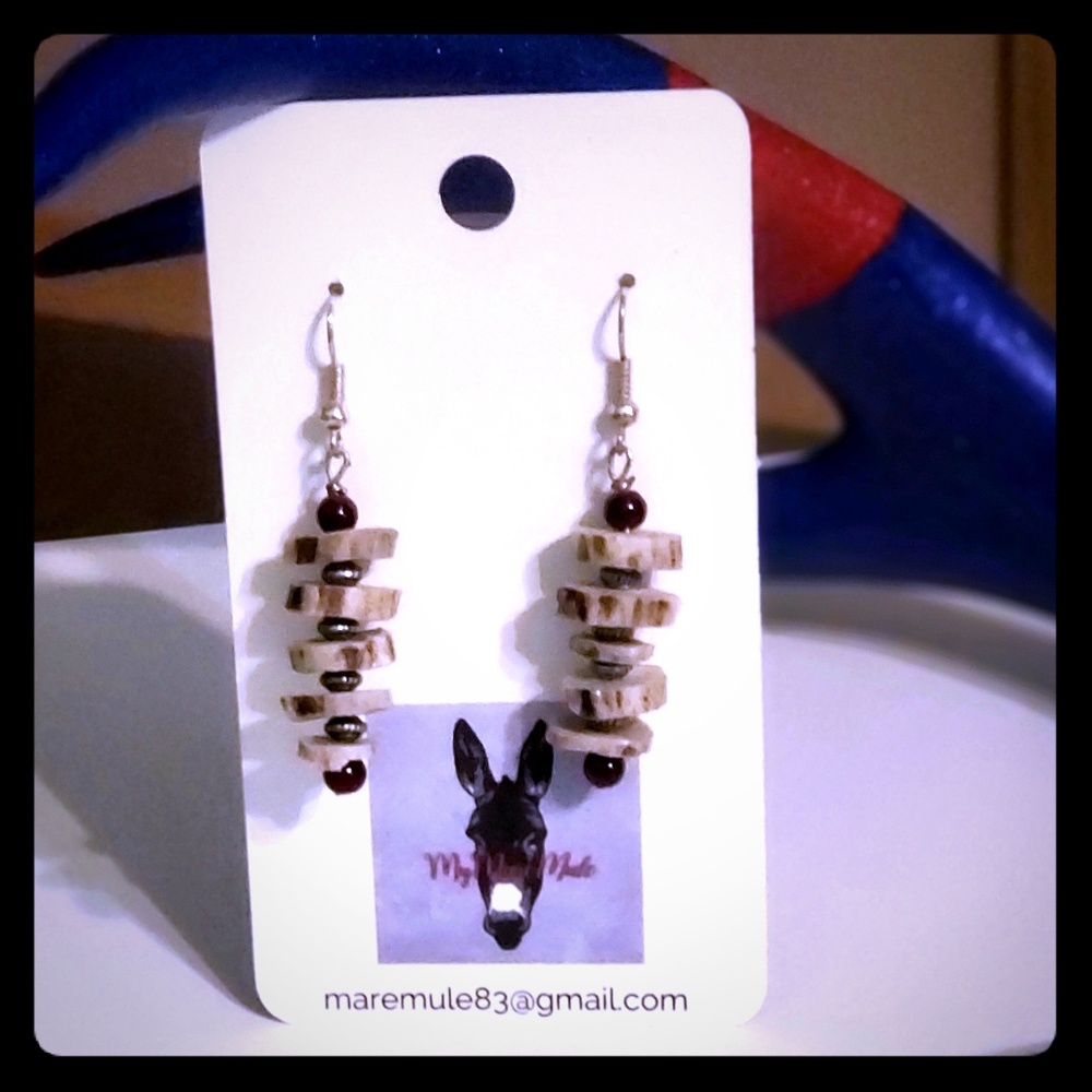 Deer shed earrings